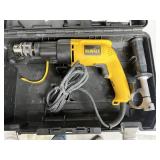 DeWalt DW505 1/2" hammer drill in case, works