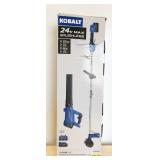 Kobalt cordless trimmer and blower, believed to