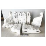 8pc prefinished wood corbel, 9"x3.5"x12", NEW