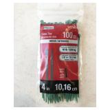 box of Utilitech 4" cable ties, NEW