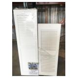 5 sets 14"x 47" white louvered shutters AND 1 set