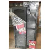 5 sets 14"x 51" black louvered shutters AND 1 set