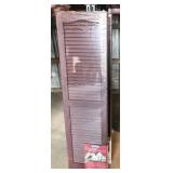 5 sets 14"x 51" cranberry louvered shutters,