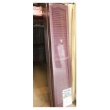 3 sets 14"x 63" cranberry louvered shutters,