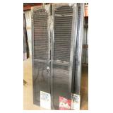 8 sets 14"x 63" black louvered shutters, plastic