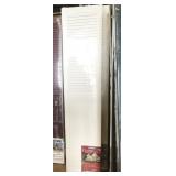 7 sets 14"x 63" white louvered shutters, plastic