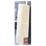 6 sets 14"x 67" white louvered shutters, plastic