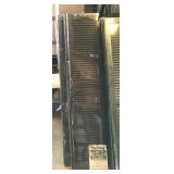 6 sets 14"x 67" black louvered shutters, plastic