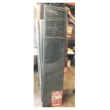 5 sets 14"x 67" midnight green louvered shutters,