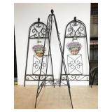 3pc metal hanging plant stands, NEW