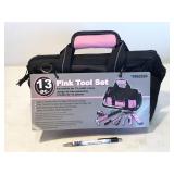 pink 13pc tool set, NEW closeout/shelf pull