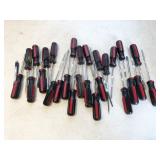 assorted screwdrivers, closeouts/shelf pulls and