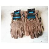 2 pair Cordova suede cowhide leather heavy