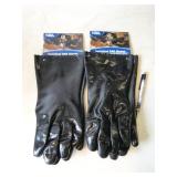 2 pairs Blue Rhino insulated bbq gloves, one size