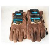 2 pair Cordova suede cowhide leather heavy