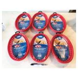 6 sets Blue Rhino barbecue serving baskets with