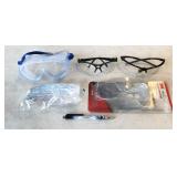 assorted safety glasses, NEW closeout/shelf pull