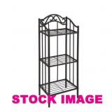 Collins metal bathroom floor shelf, 14.5"w x 11"d