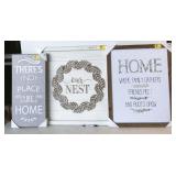 3pc wall art, NEW closeout/shelf pull