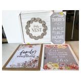 4pc wall art, NEW closeout/shelf pull