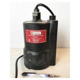Utilitech 1/3HP submersible utility pump, works,