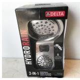 Delta HydroRain showerhead, NEW closeout/shelf