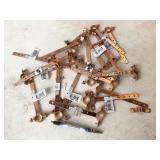 copper pipe hangers, NEW closeout/shelf pull