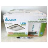 Delta 100LED ventilation fan with LED light, NEW