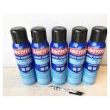 5pc Loctite spray adhesive, 13.5oz cans, NEW