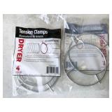 66pc Cambridge Resources 4" dryer tension clamps,
