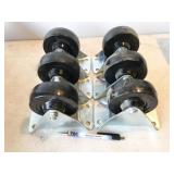 6pc 4" heavy duty casters, NEW closeout/shelf