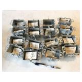 17pc (1 is not pictured) Raco 2.5" deep switch