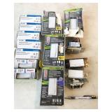 assorted switches and dimmers - NEW