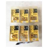 6 packs DeWalt 1/2" threaded drive pins, NEW