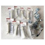 assorted curtain brackets and accessories - NEW