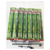 9pc 10-150psi tire gauges, NEW closeout/shelf