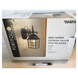 Portfolio 0048183 outdoor wall lantern, black