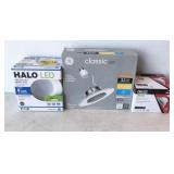 3pc assorted led lights and trim, open box items