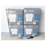 4 packs GE Classic led 60w replacement bulbs, A19