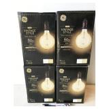4pc GE led vintage style 60w replacement amber