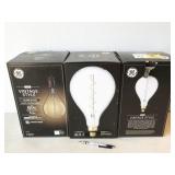3pc GE led vintage style 40w replacement clear