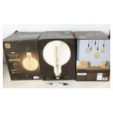 3pc GE led vintage style 40w replacement amber