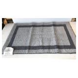 2pc Mohawk charcoal/silver accent rug, 27"x45",