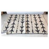 2pc Mohawk turtle dove/charcoal accent rug,