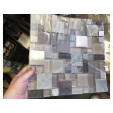 +/-3.75 boxes Elida glass/metal/stone mosaic