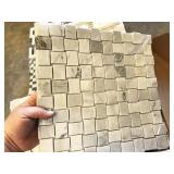 +/-6 boxes American Olean stone mosaic tile,