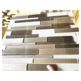 +/-3.5 boxes Elida glass/metal wall tile, Coquina