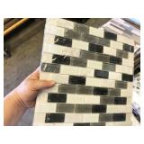 20 sheets Elida stone/glass mosaic tile, Midnight
