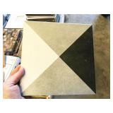 17pc porcelain tile, 8"x8", no box