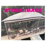 Style Selections gazebo with brown power coated